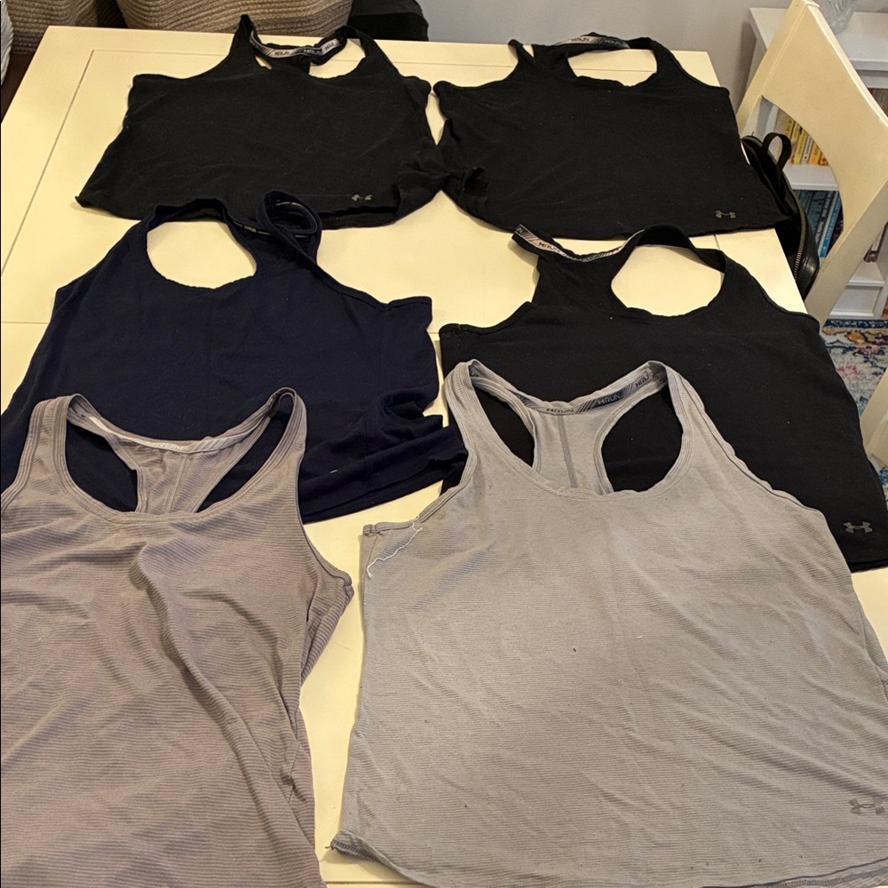 Under Armour Run Women's Tank Tops - Black, Navy, Gray